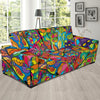 Psychedelic Trippy Flower Print Sofa Slipcover-JTAMIGO.COM