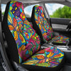 Psychedelic Trippy Flower Print Universal Fit Car Seat Covers