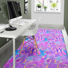 Psychedelic Trippy Mushroom Print Area Rugs-JTAMIGO.COM