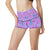 Psychedelic Trippy Mushroom Print High Waisted Spandex Shorts-JTAMIGO.COM