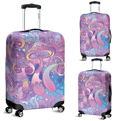 Psychedelic Trippy Mushroom Print Luggage Cover Protector