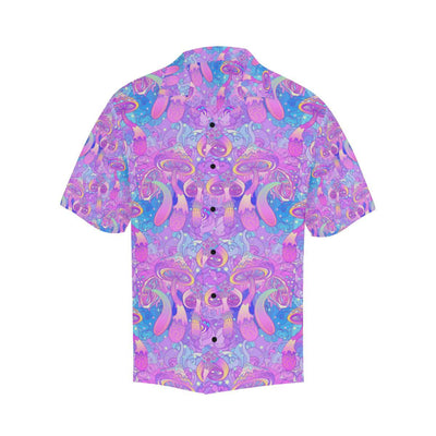 Psychedelic Trippy Mushroom Print Men Aloha Hawaiian Shirt