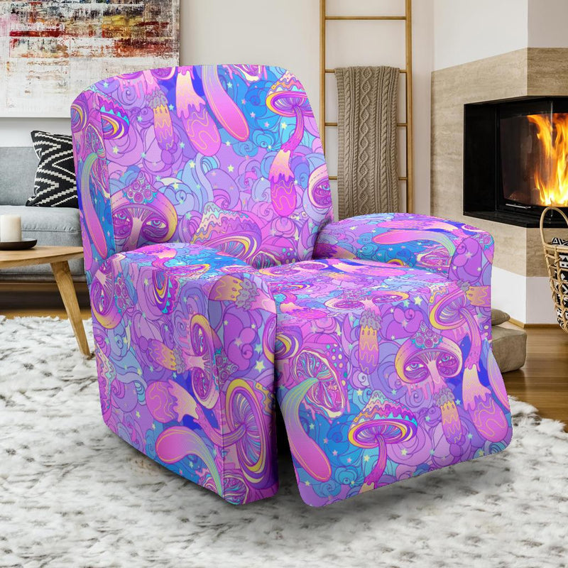 Psychedelic Trippy Mushroom Print Recliner Slipcover-JTAMIGO.COM