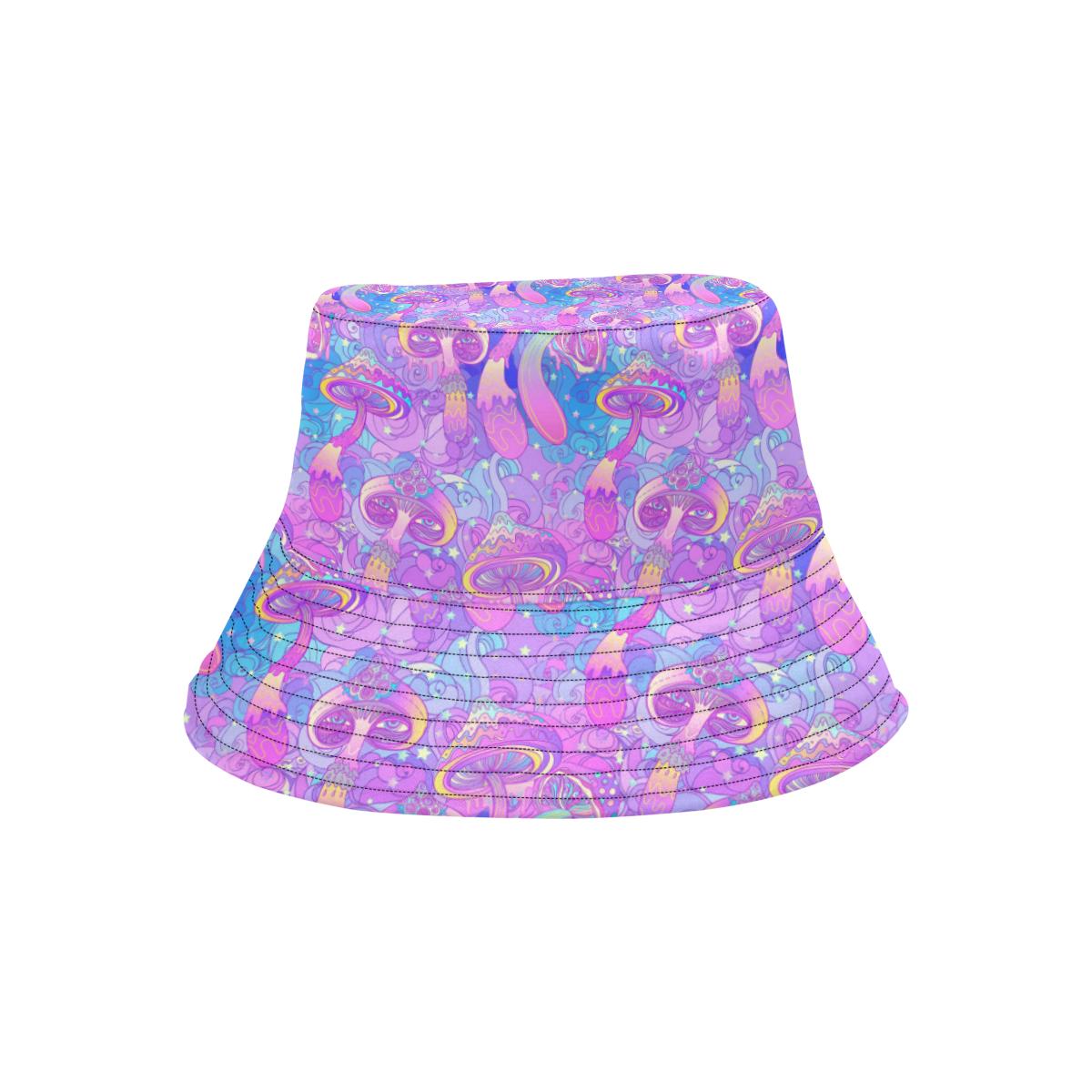 Psychedelic Trippy Mushroom Print Unisex Bucket Hat