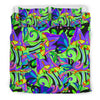 Psychedelic Trippy Mushroom Themed Duvet Cover Bedding Set