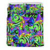 Psychedelic Trippy Mushroom Themed Duvet Cover Bedding Set