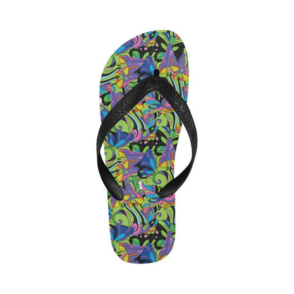 Psychedelic Trippy Mushroom Themed Flip Flops-JTAMIGO.COM