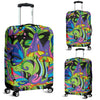 Psychedelic Trippy Mushroom Themed Luggage Cover Protector