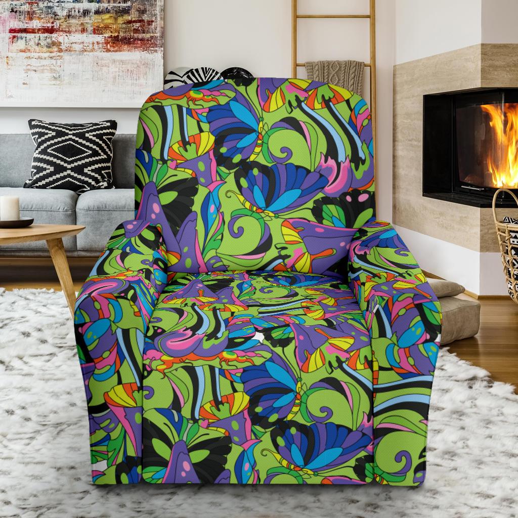 Psychedelic Trippy Mushroom Themed Single Sofa Slipcover -JTAMIGO.COM