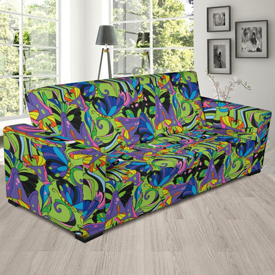 Psychedelic Trippy Mushroom Themed Sofa Slipcover-JTAMIGO.COM