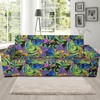 Psychedelic Trippy Mushroom Themed Sofa Slipcover-JTAMIGO.COM