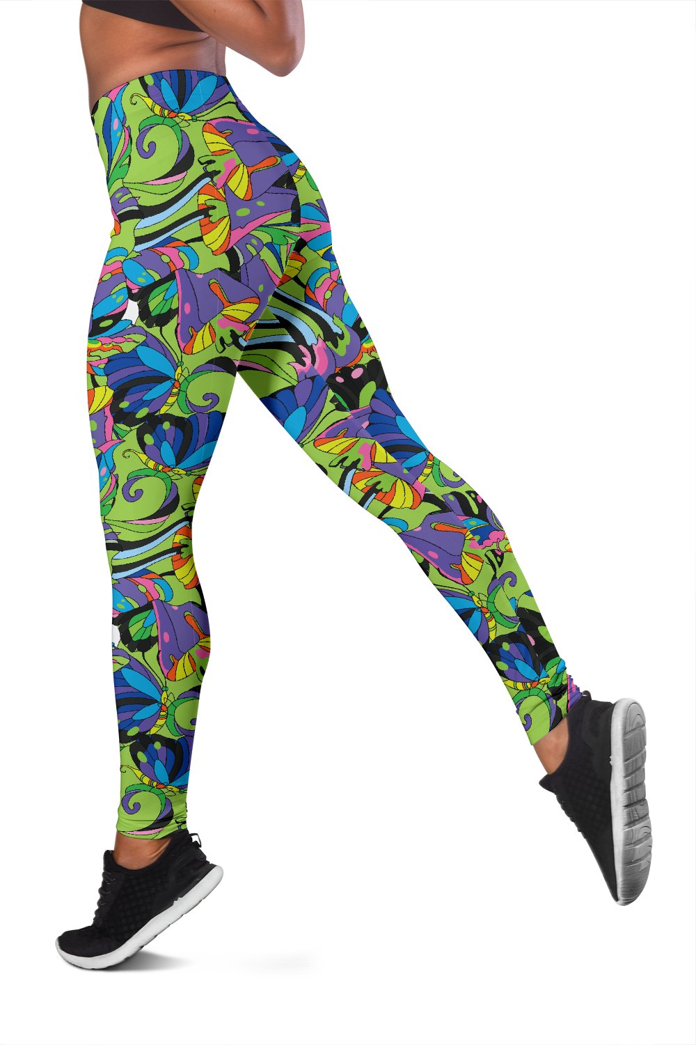 Psychedelic Trippy Mushroom Themed Women Leggings