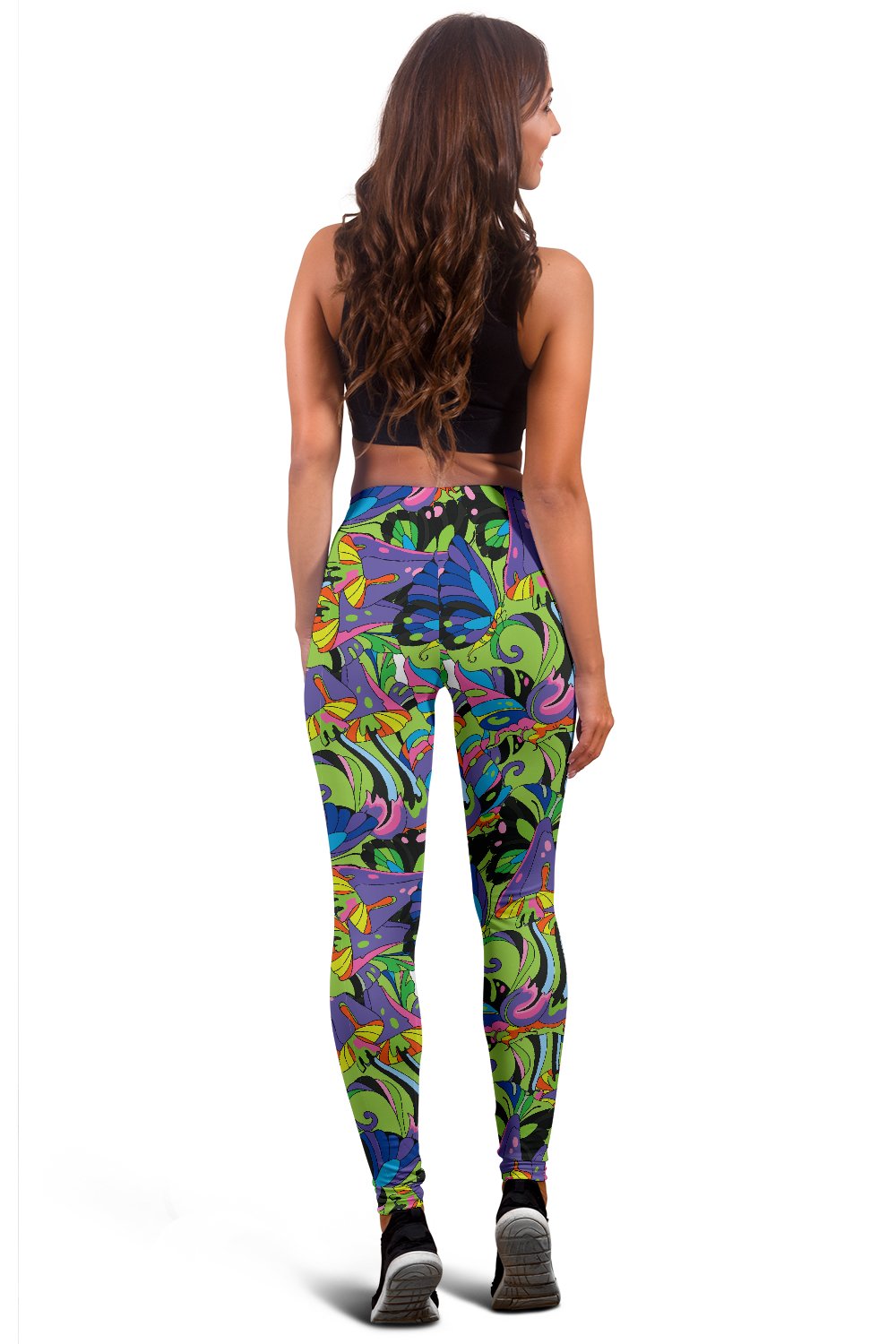 Psychedelic Trippy Mushroom Themed Women Leggings
