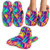 Psychedelic Trippy Pattern House Slippers