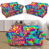 Psychedelic Trippy Pattern Loveseat Slipcover-JTAMIGO.COM