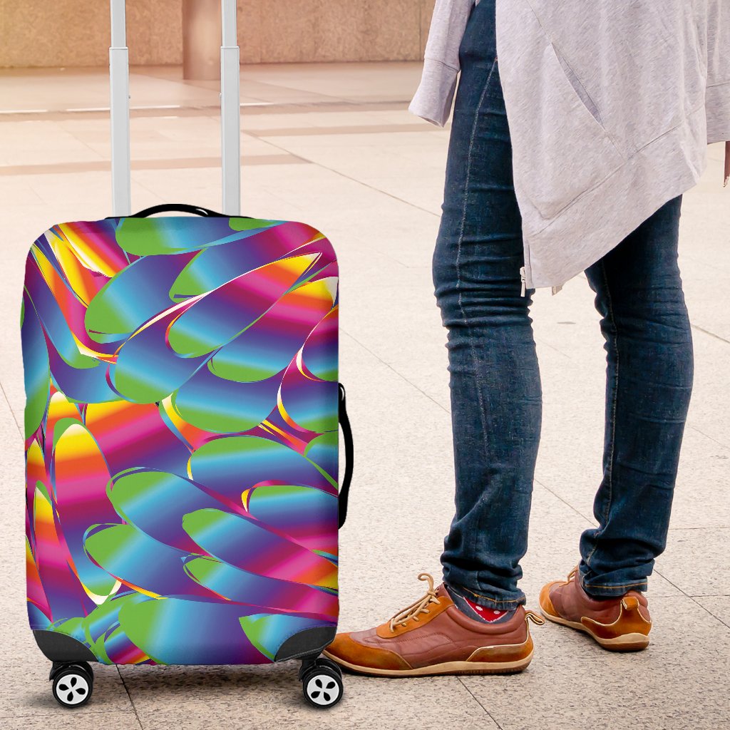 Psychedelic Trippy Pattern Luggage Cover Protector