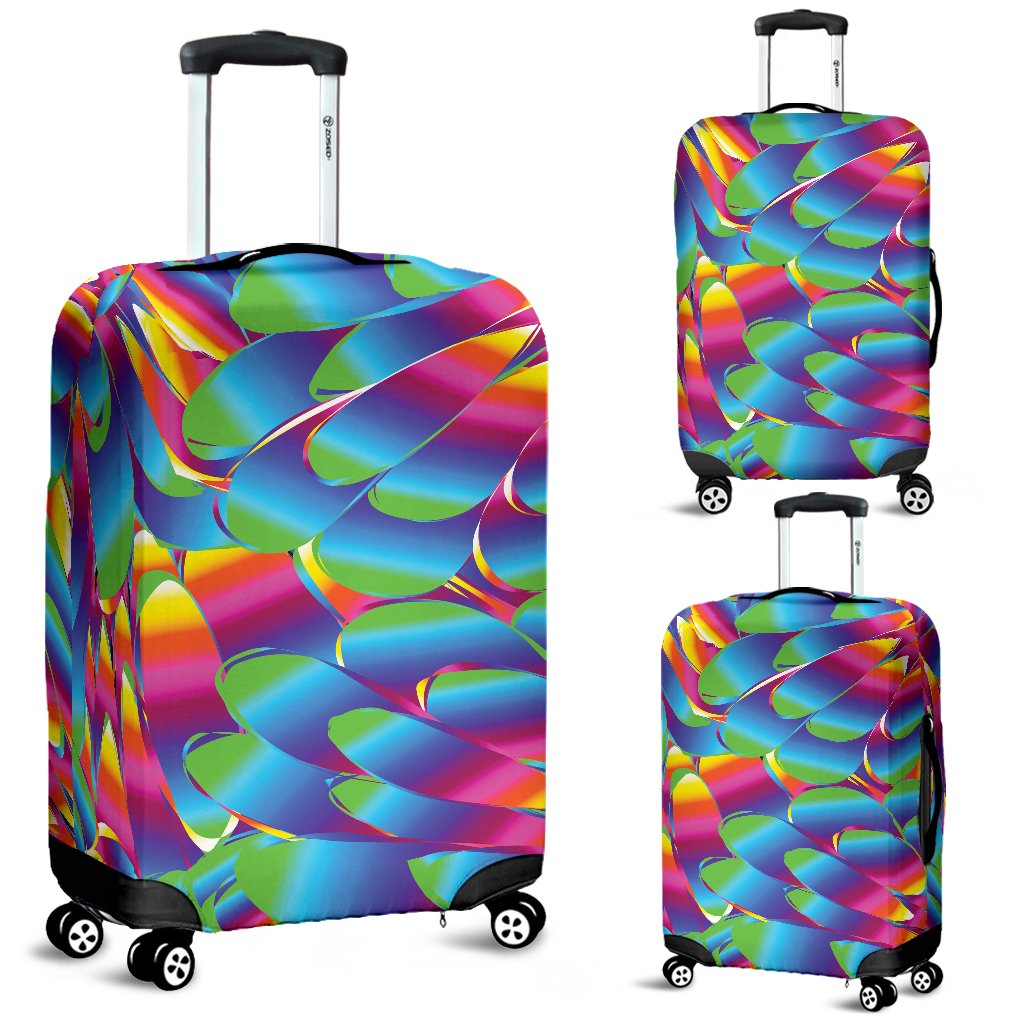 Psychedelic Trippy Pattern Luggage Cover Protector
