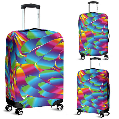 Psychedelic Trippy Pattern Luggage Cover Protector