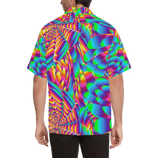 Psychedelic Trippy Pattern Men Aloha Hawaiian Shirt