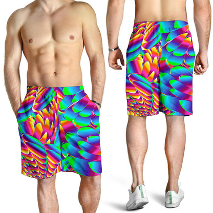 Psychedelic Trippy Pattern Mens Shorts-JTAMIGO.COM