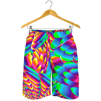 Psychedelic Trippy Pattern Mens Shorts-JTAMIGO.COM