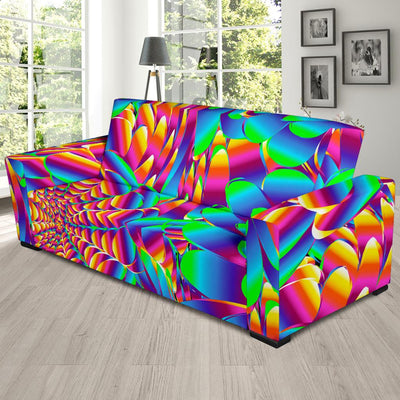 Psychedelic Trippy Pattern Sofa Slipcover-JTAMIGO.COM