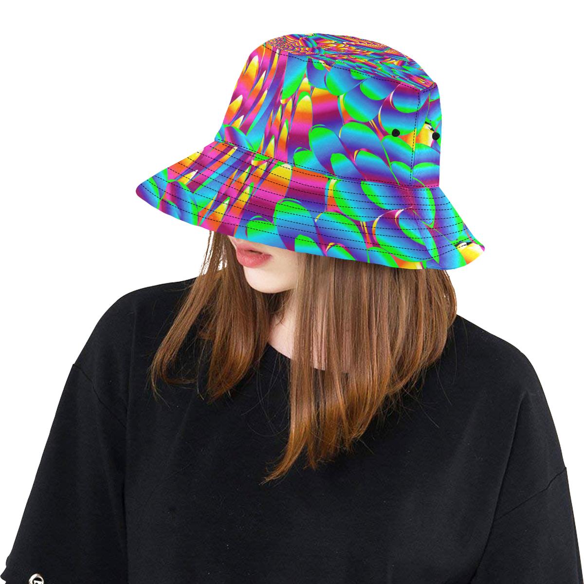 Psychedelic Trippy Pattern Unisex Bucket Hat