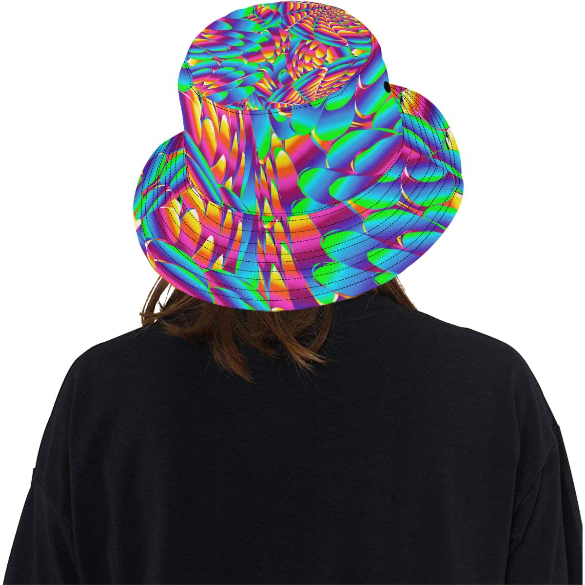 Psychedelic Trippy Pattern Unisex Bucket Hat