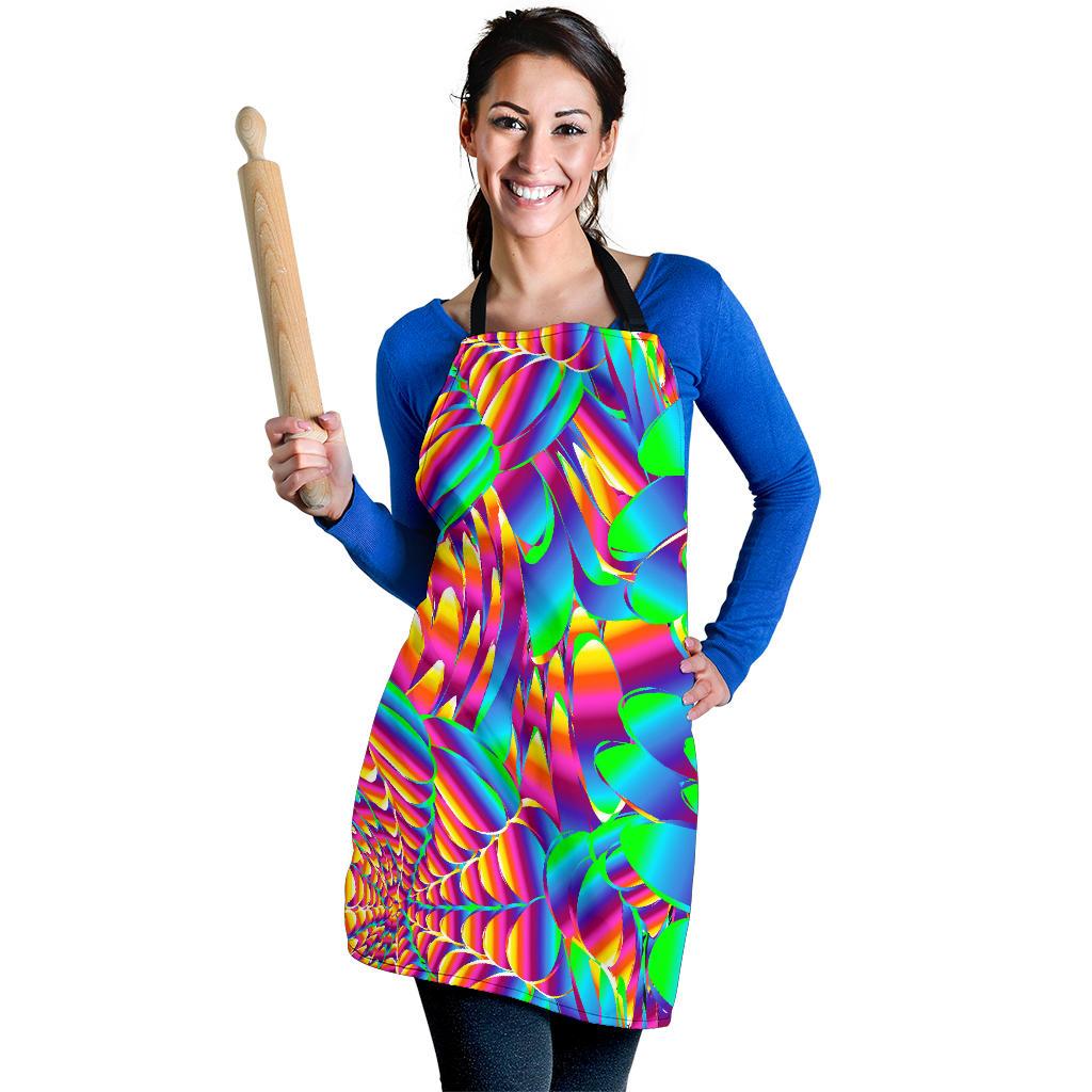 Psychedelic Trippy Pattern Women Apron