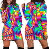 Psychedelic Trippy Pattern Women Hoodie Dress