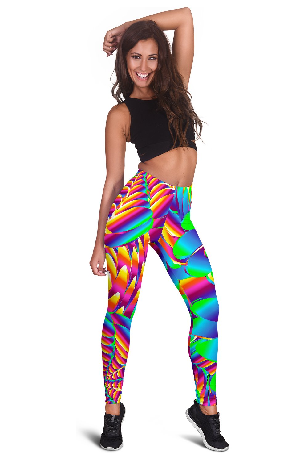 Psychedelic Trippy Pattern Women Leggings