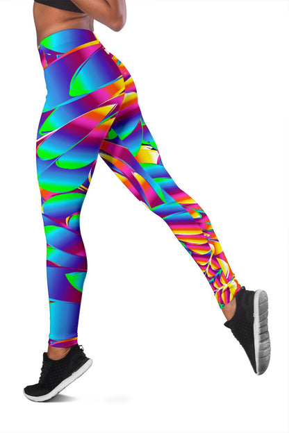 Psychedelic Trippy Pattern Women Leggings