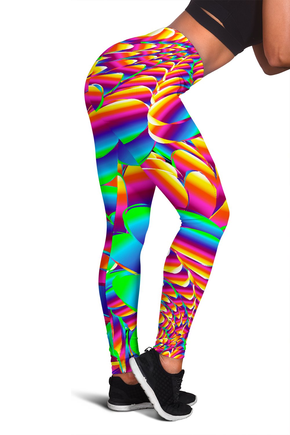 Psychedelic Trippy Pattern Women Leggings
