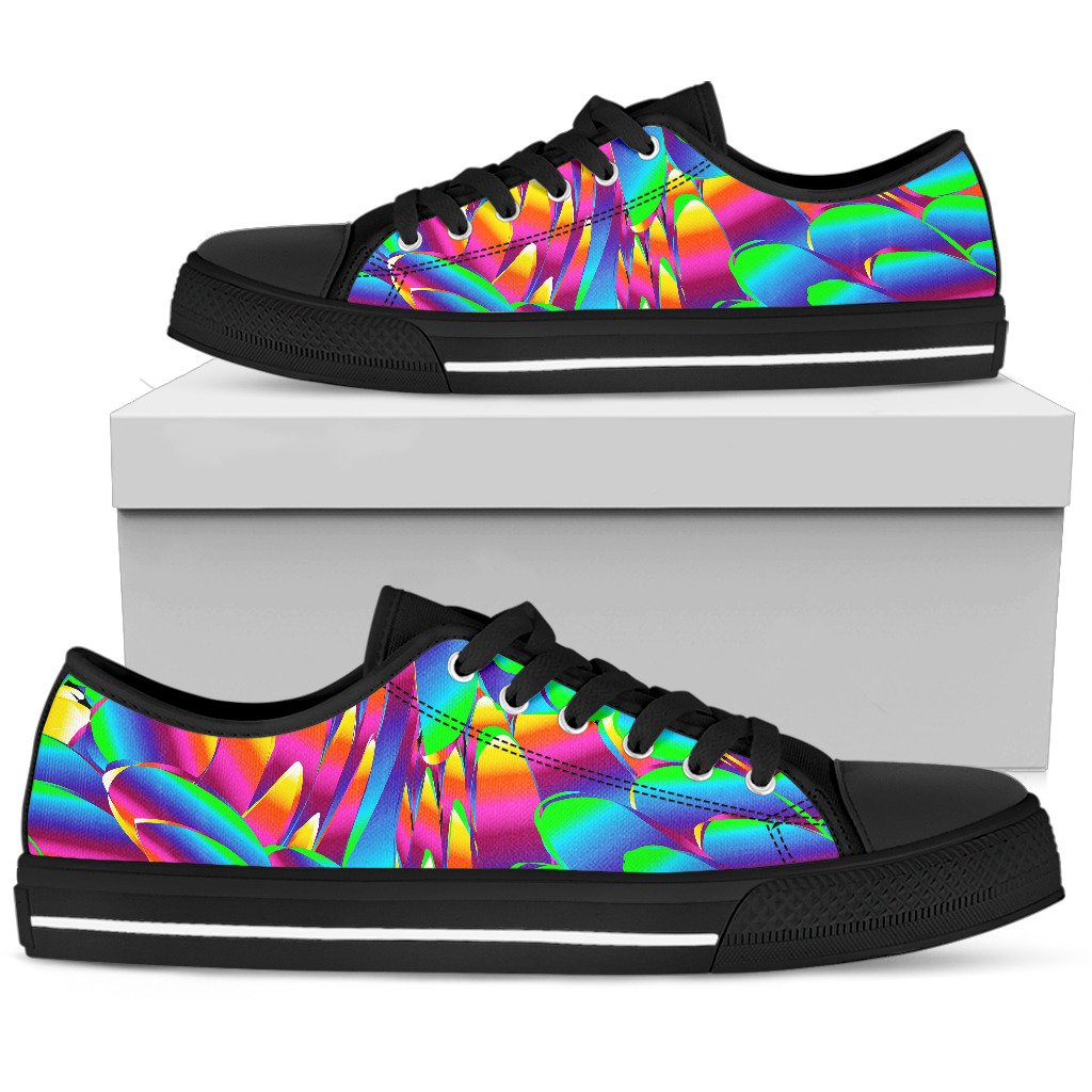 Psychedelic Trippy Pattern Women Low Top Shoes-JTAMIGO.COM