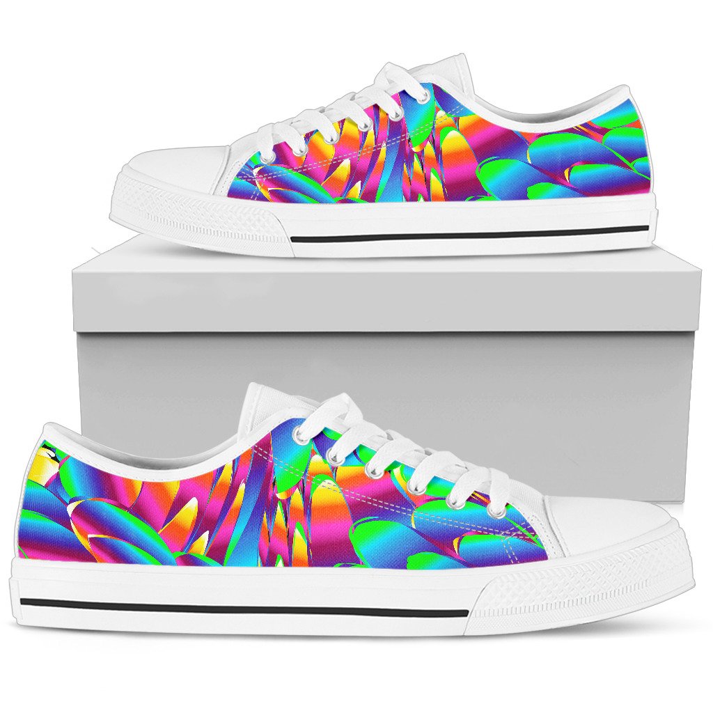 Psychedelic Trippy Pattern Women Low Top Shoes-JTAMIGO.COM