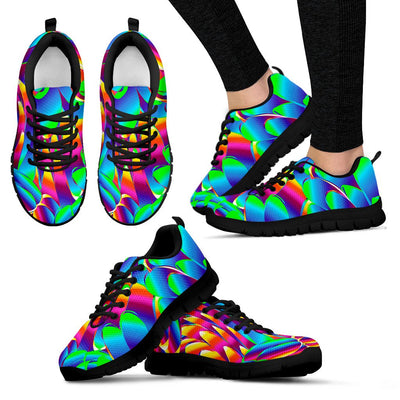 Psychedelic Trippy Pattern Women Sneakers Shoes