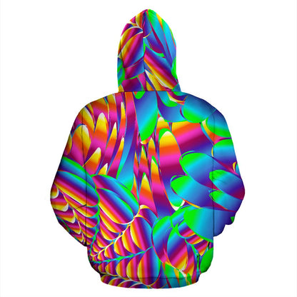 Psychedelic Trippy Pattern Zip Up Hoodie