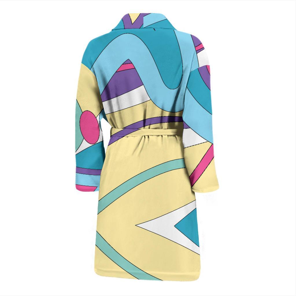 Pucci Pattern Print Design A01 Men Bathrobe-JORJUNE.COM