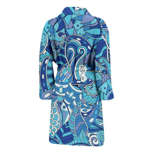 Pucci Pattern Print Design A02 Men Bathrobe-JORJUNE.COM
