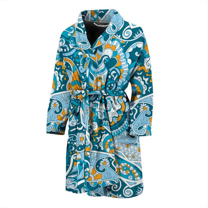 Pucci Pattern Print Design A03 Men Bathrobe-JORJUNE.COM