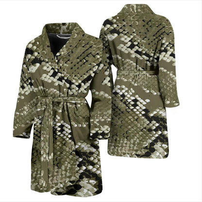Python Pattern Print Design A04 Men Bathrobe-JORJUNE.COM