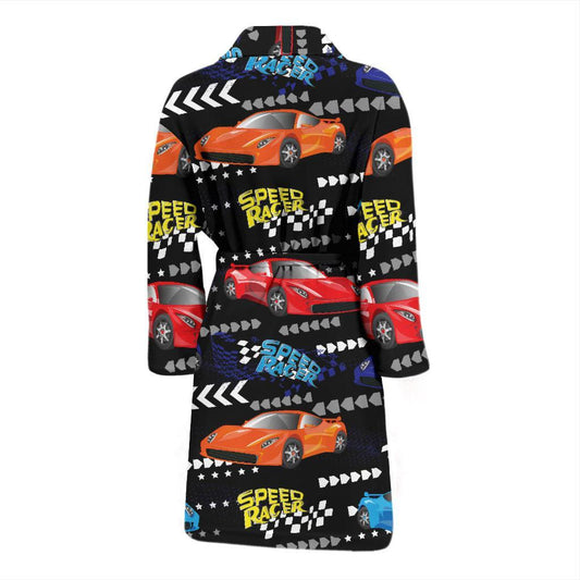 Racing Pattern Print Design A05 Men Bathrobe-JORJUNE.COM