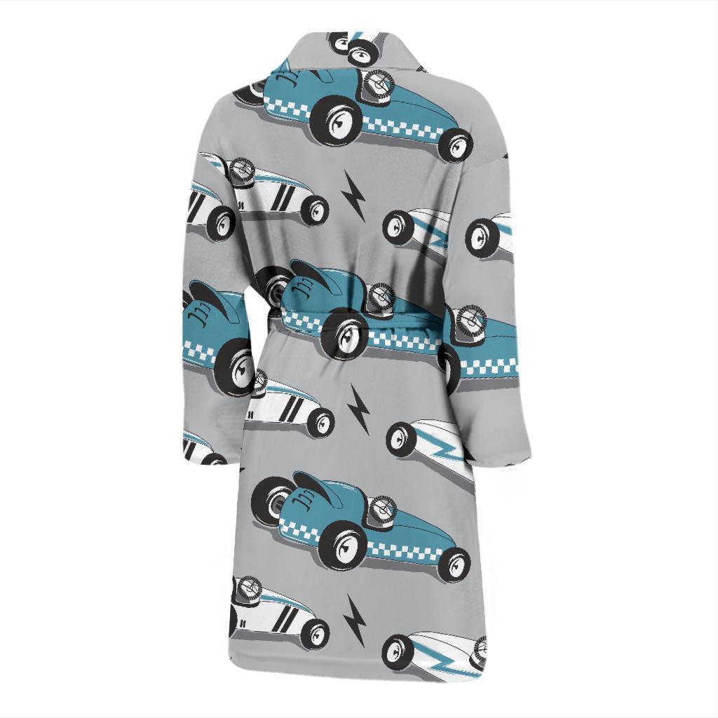 Racing Vintage Pattern Print Design A02 Men Bathrobe-JORJUNE.COM