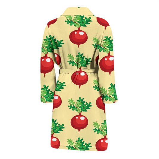 Radish Pattern Print Design A02 Men Bathrobe-JORJUNE.COM