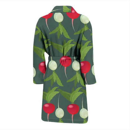 Radish Pattern Print Design A03 Men Bathrobe-JORJUNE.COM