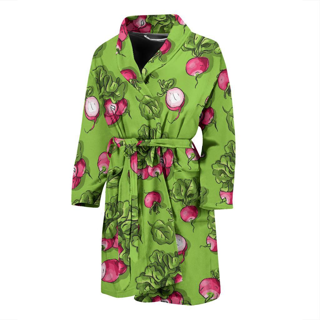 Radish Pattern Print Design A05 Men Bathrobe-JORJUNE.COM