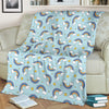 Rainbow Cloud Print Pattern Fleece Blanket