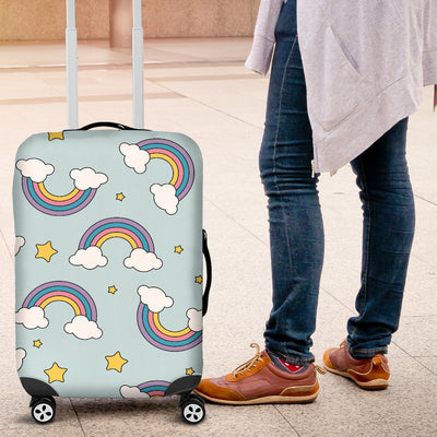 Rainbow Cloud Print Pattern Luggage Cover Protector