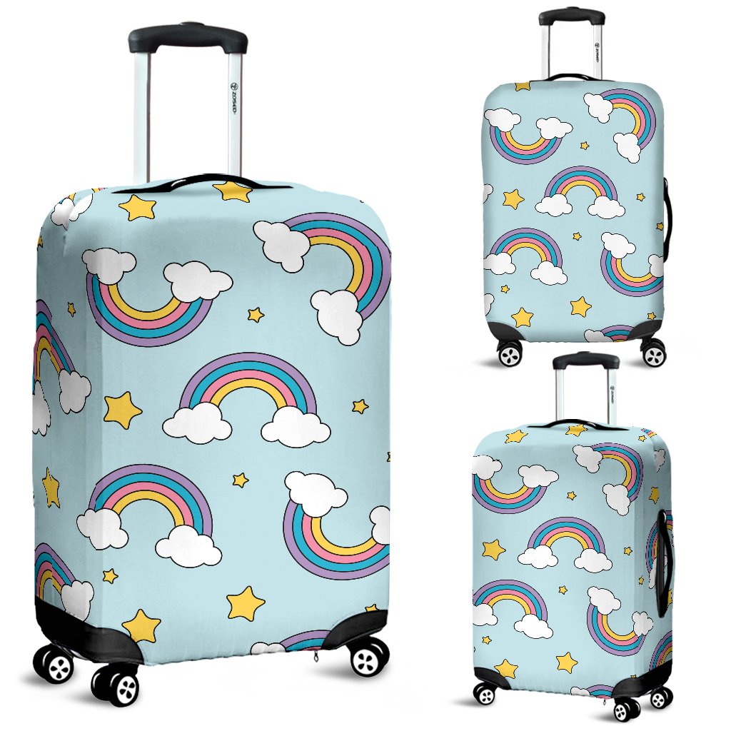 Rainbow Cloud Print Pattern Luggage Cover Protector