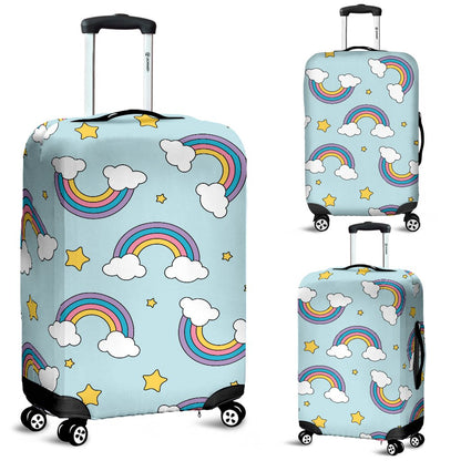 Rainbow Cloud Print Pattern Luggage Cover Protector